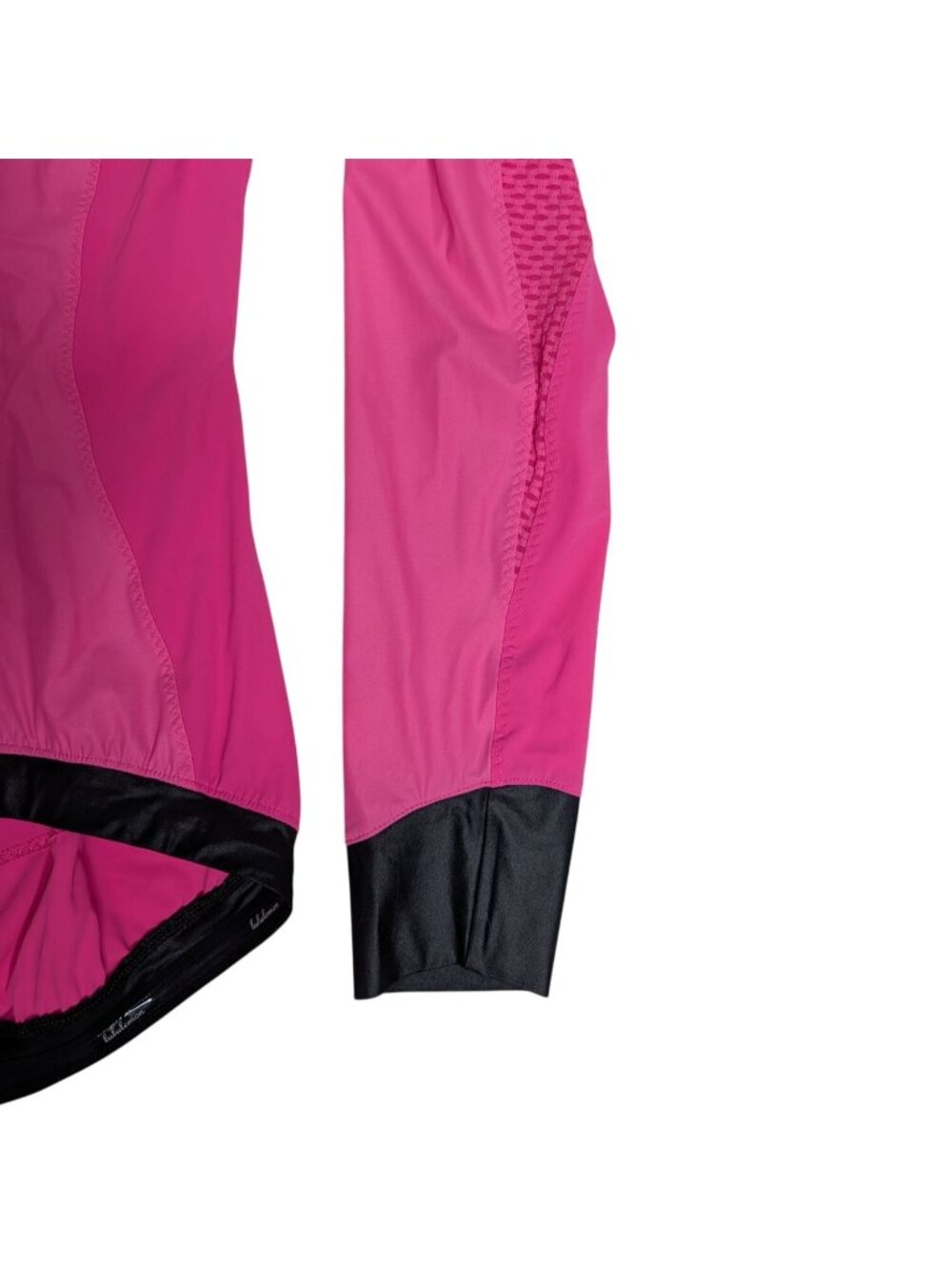 Lululemon Womens Neon Pink Paceline Cycling Jacket Size 8 Zip Up Reflective Deta - Picture 10 of 12
